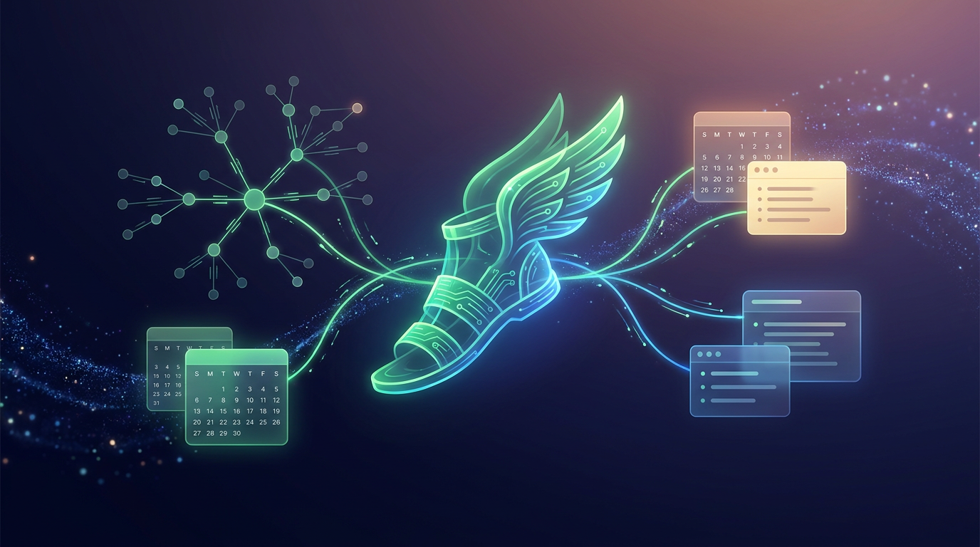 Abstract Hermes AI assistant connecting a knowledge graph