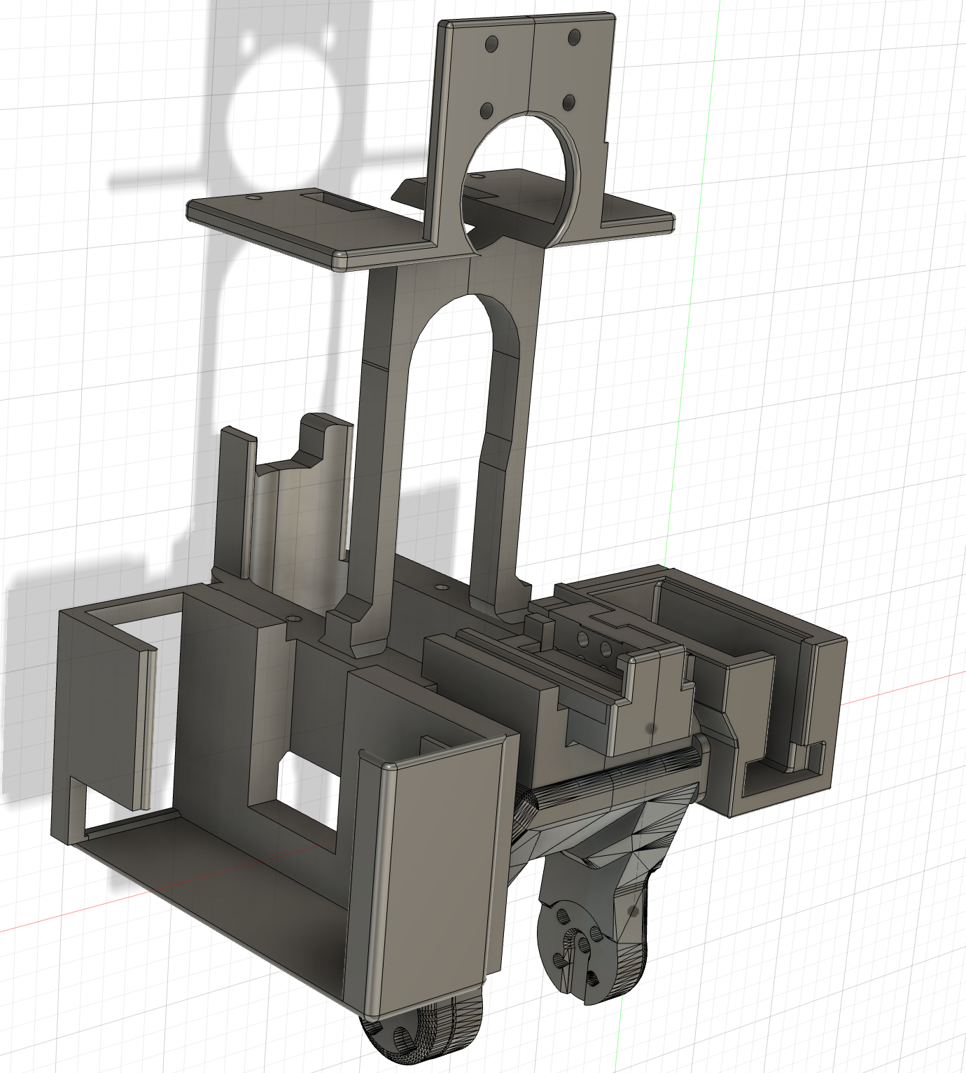 Custom pitch attachment that bolts onto the SO-101 base