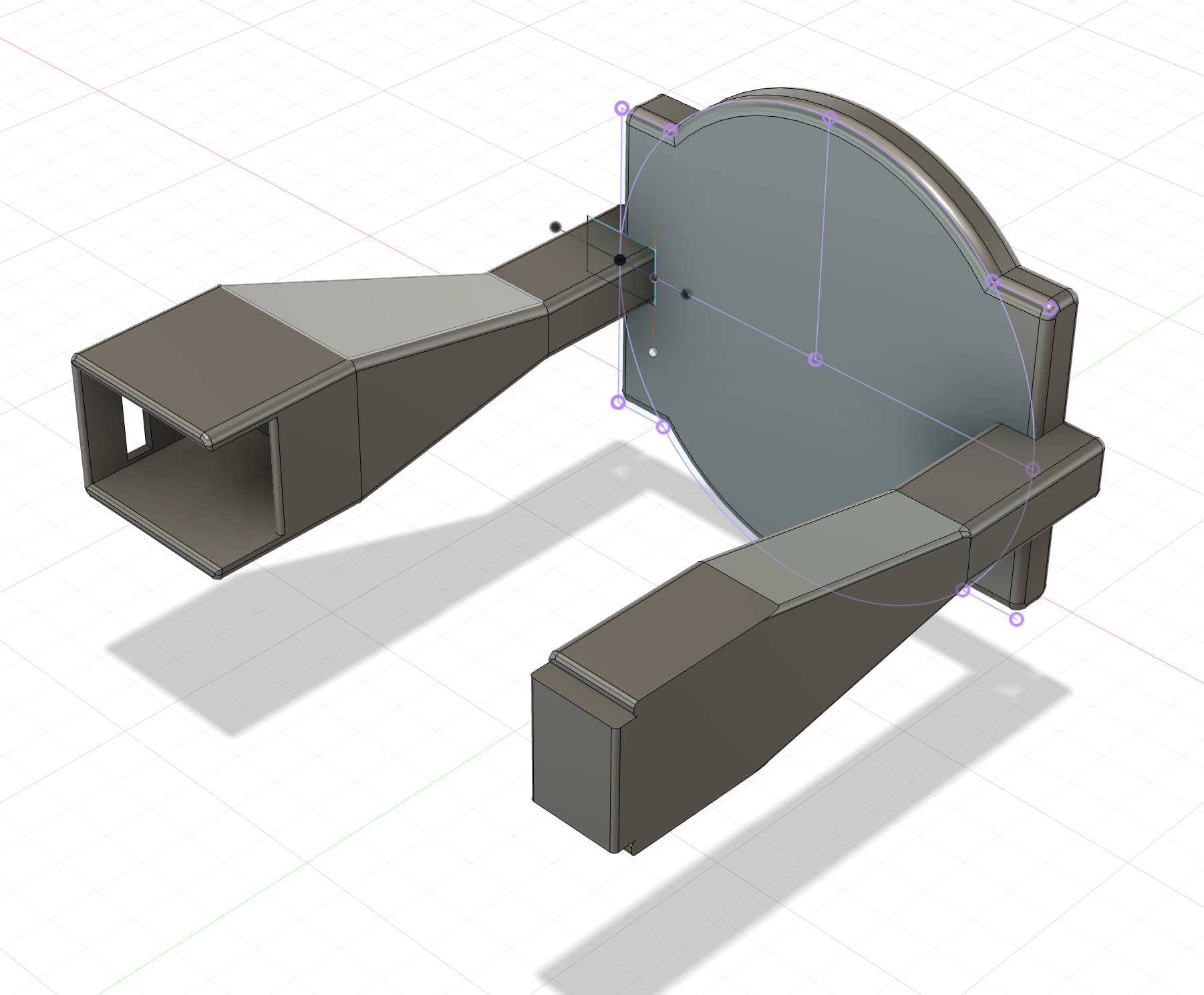 Custom pitch harness designed to rotate an air pistol