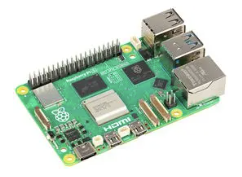 Raspberry Pi single-board computer running the detector