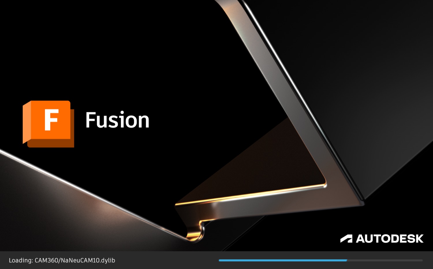 Autodesk Fusion stuck on its loading screen